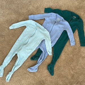 Set of 3 Primary zip sleepers